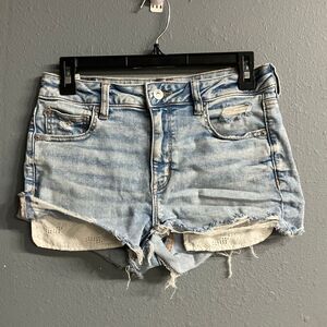 American eagle next level stretch high rise shortie lace detail size 8